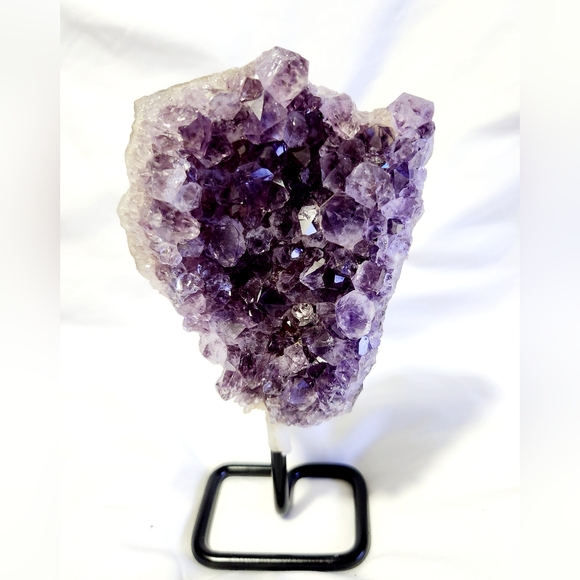 Reserved Amethyst on Pin Stand Crystals & Stones Display Boho Home Decor - Picture 7 of 8